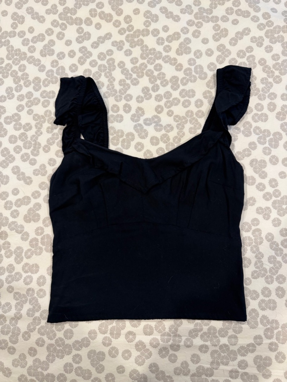 Abercrombie Smocked Back Crop Top